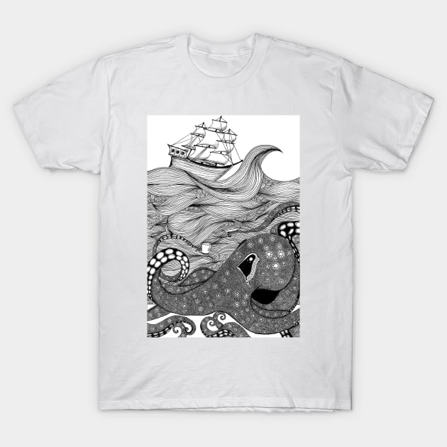 Kraken Thesads T-Shirt by voluptacon